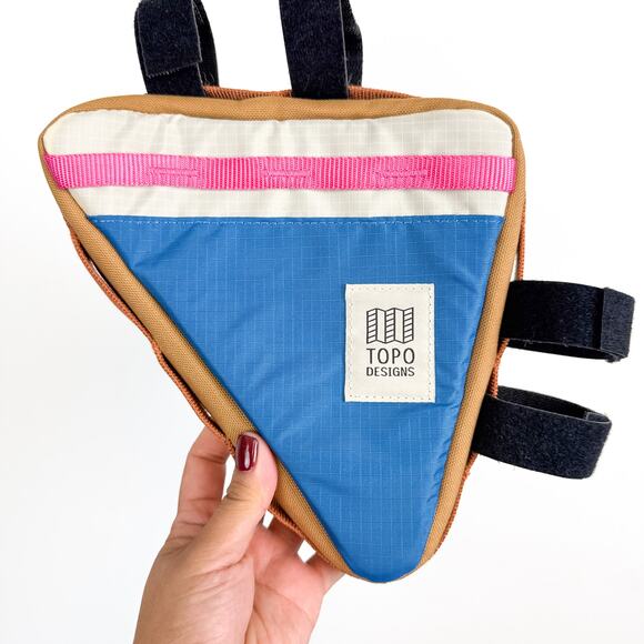 Topo Designs Frame Bike Bag Blue Pink Unisex - Picture 4 of 8